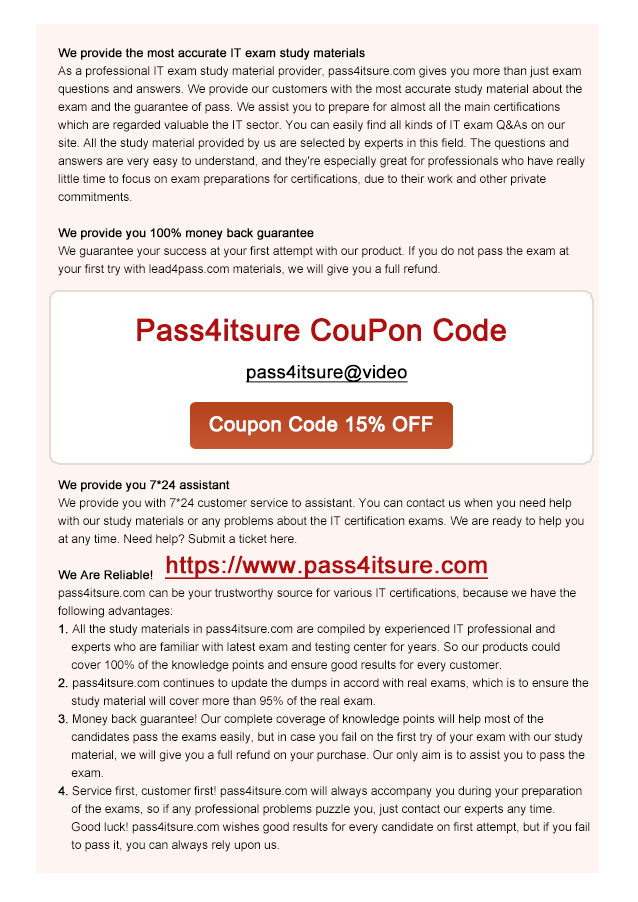 pass4itsure 1y0-402 coupon